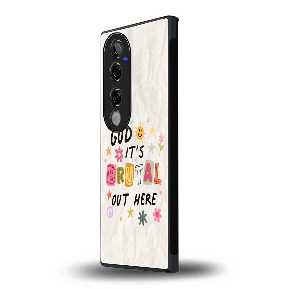 It's Brutal Out Here vivo v40 pro mobile cover | shockproof glass phone case