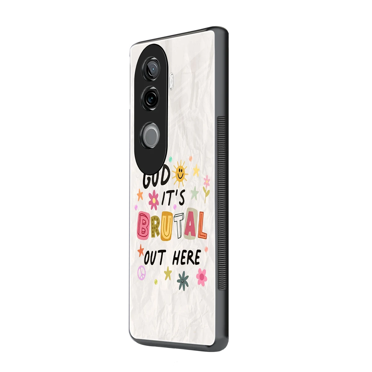 It's Brutal Out Here vivo v40e mobile cover | shockproof glass phone case