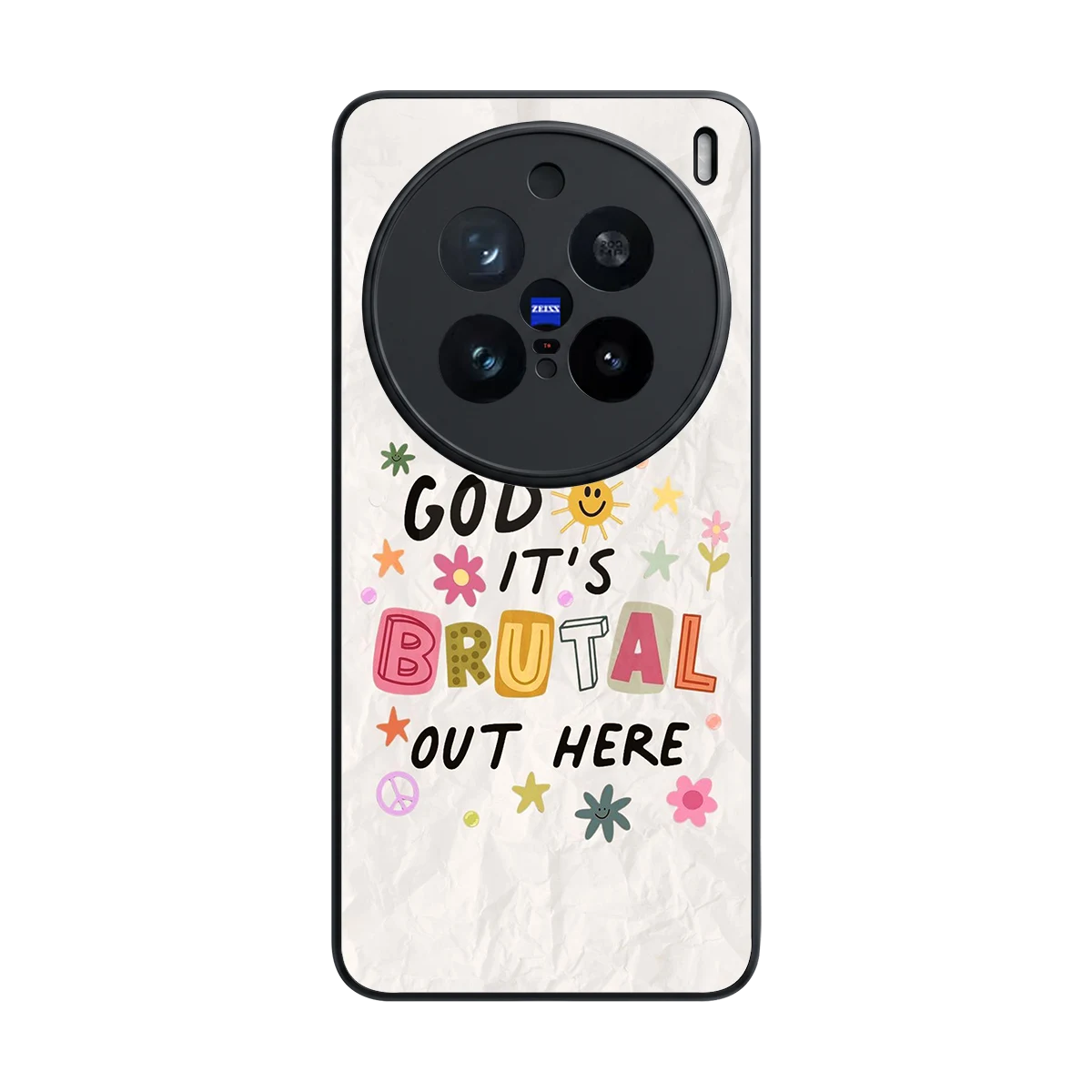 It's Brutal Out Here back phone cover | glass case for vivo x200 pro