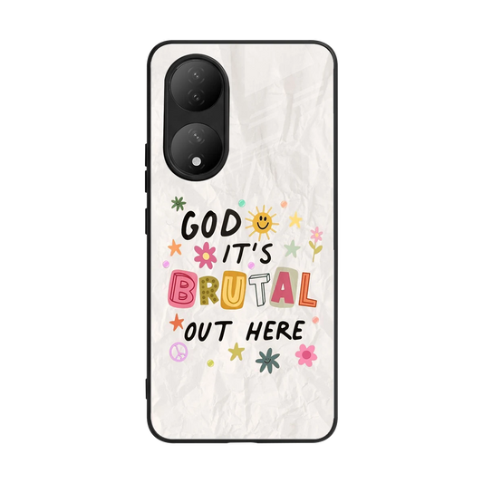It's Brutal Out Here back phone cover | glass case for Vivo-y100