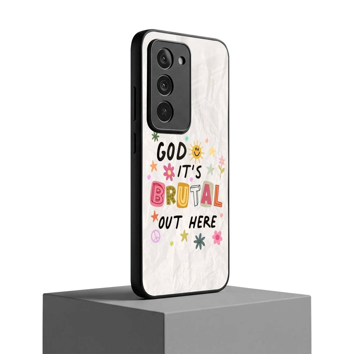 It's Brutal Out Here redmi 15 5g mobile cover | shockproof glass phone case