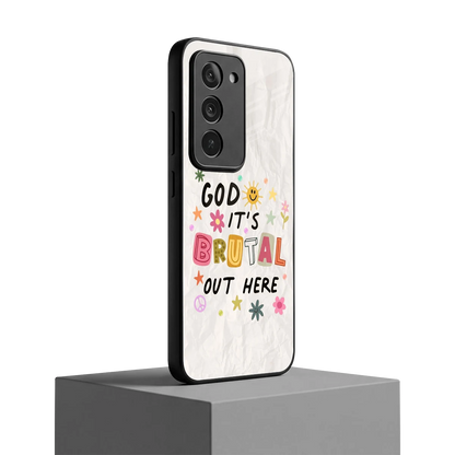 It's Brutal Out Here redmi 15 5g mobile cover | shockproof glass phone case