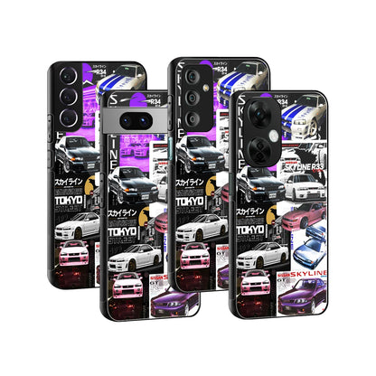 Stylish Glass Back Case for All Smartphones iPhone, Samsung, OnePlus, Pixel, Redmi, Oppo, Vivo, Motorola