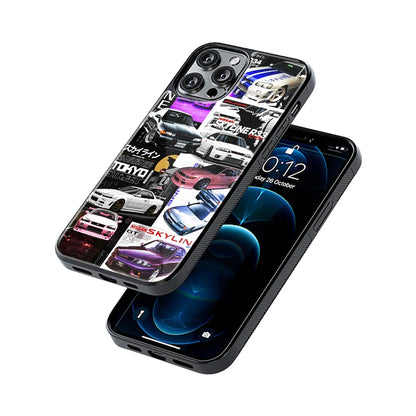 Protective Glass Back Phone Case Compatible with iPhone, Samsung, OnePlus, Pixel & More