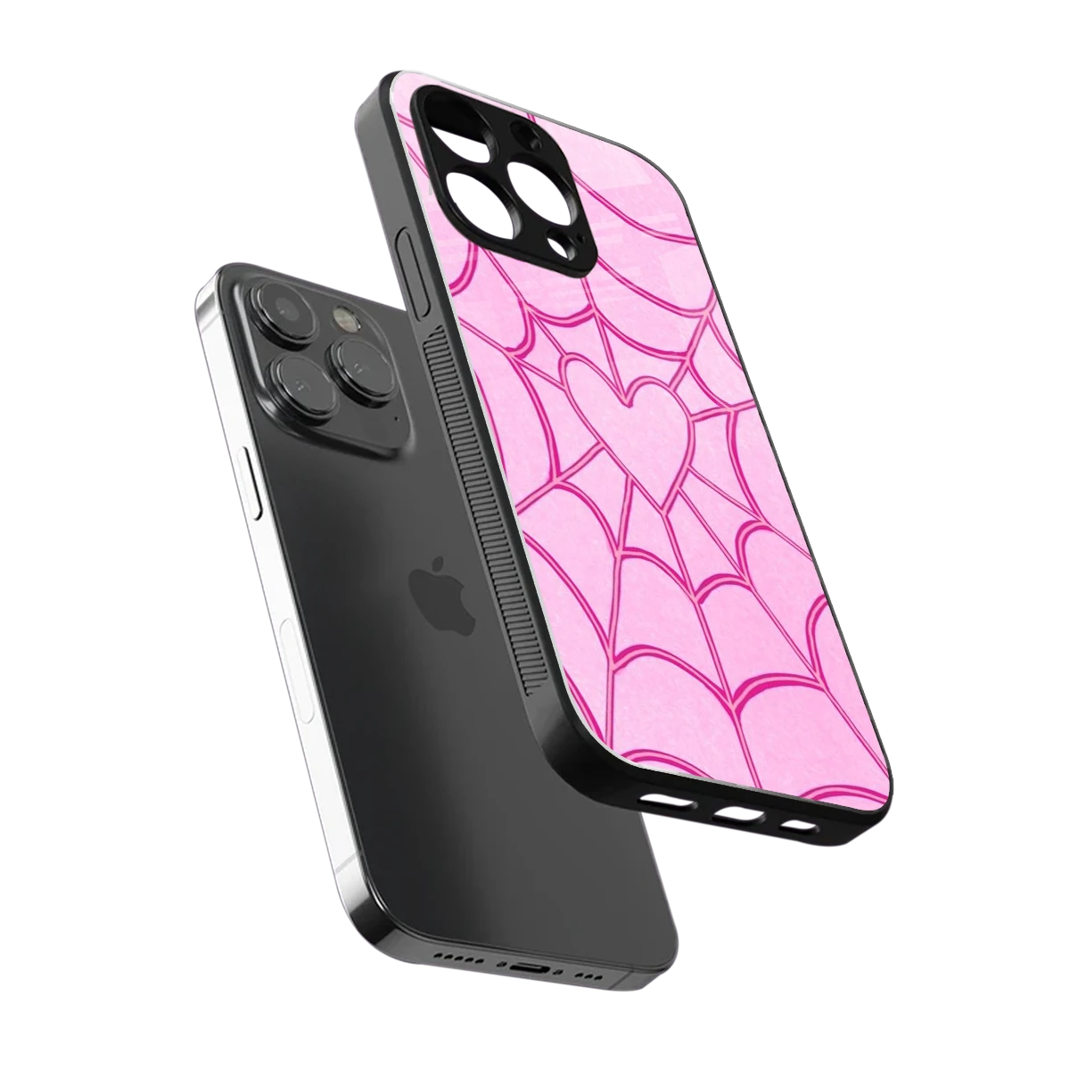 Jelly Bean sleek iphone 13 pro max cover with tempered glass back and TPU edges