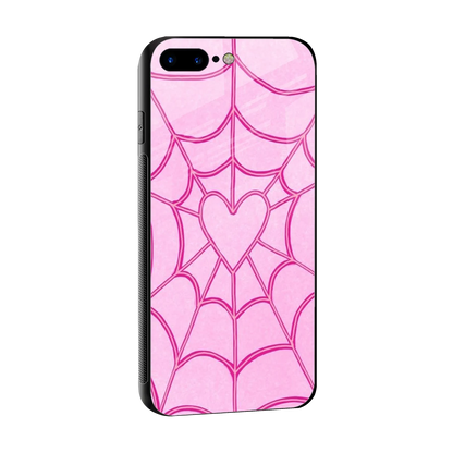 Jelly Bean sleek iphone 7 plus cover with tempered glass back and TPU edges