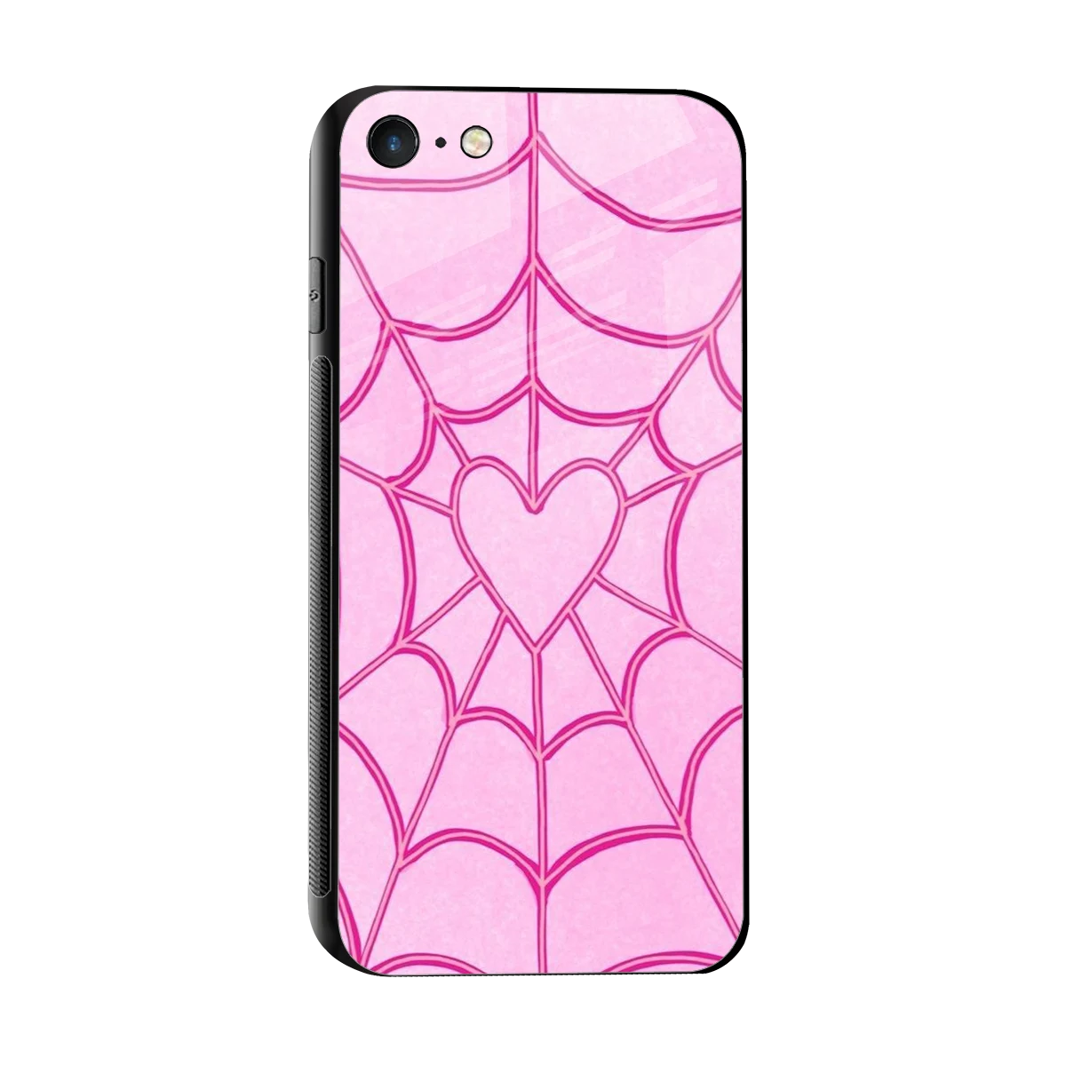 Jelly Bean sleek iphone 7 cover with tempered glass back and TPU edges