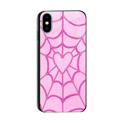 Jelly Bean sleek iphone xs cover with tempered glass back and TPU edges