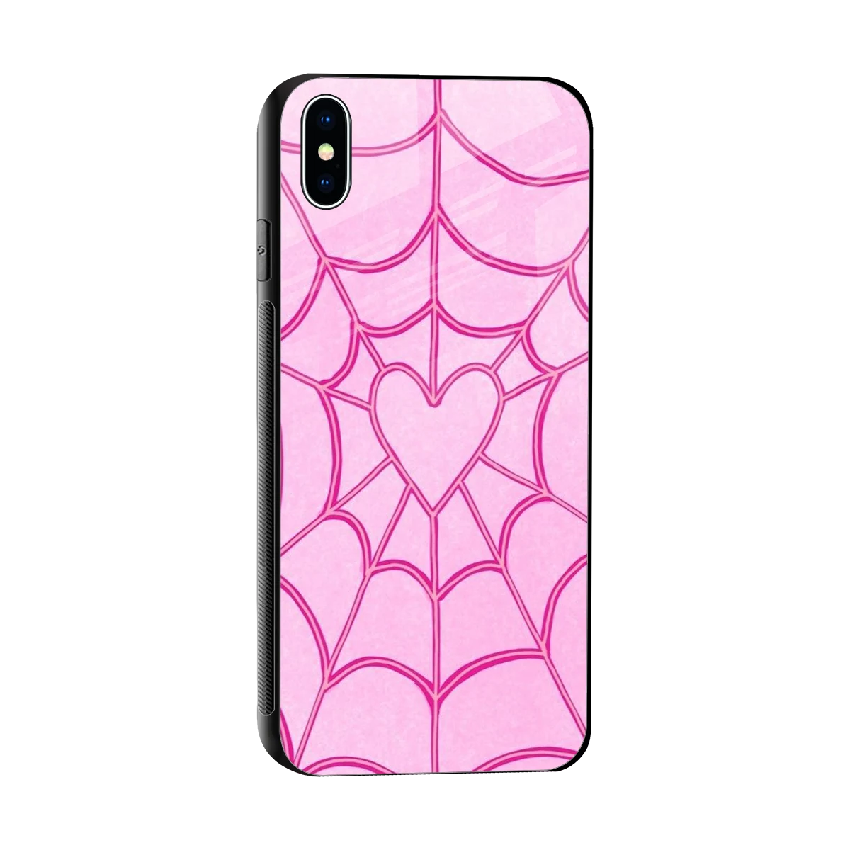 Jelly Bean sleek iphone xs max cover with tempered glass back and TPU edges