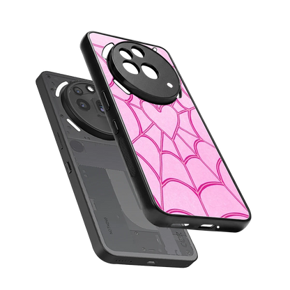 Jelly Bean sleek nothing phone 3a pro cover with tempered glass back and TPU edges