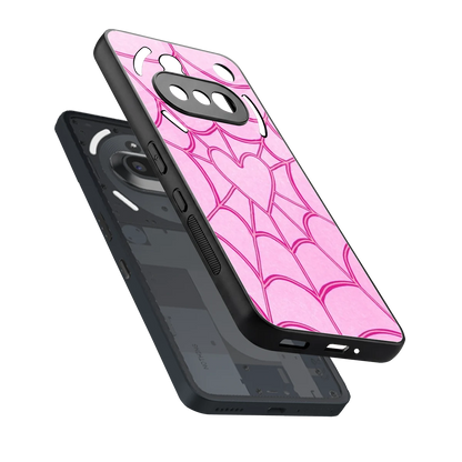Jelly Bean sleek nothing phone 3a cover with tempered glass back and TPU edges