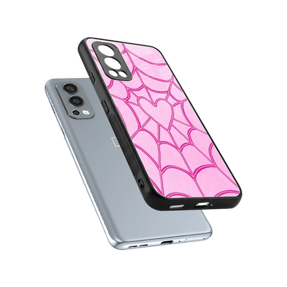 Jelly Bean sleek oneplus nord 2 cover with tempered glass back and TPU edges