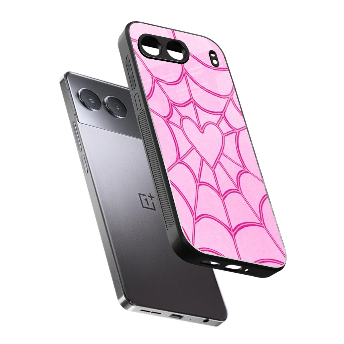 Jelly Bean sleek oneplus nord 4 cover with tempered glass back and TPU edges