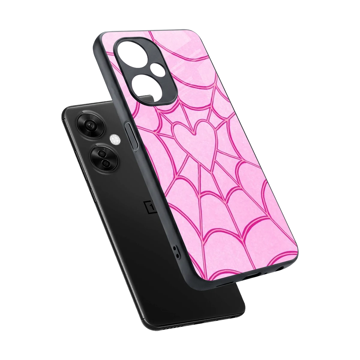 Jelly Bean sleek oneplus nord ce 3 lite cover with tempered glass back and TPU edges