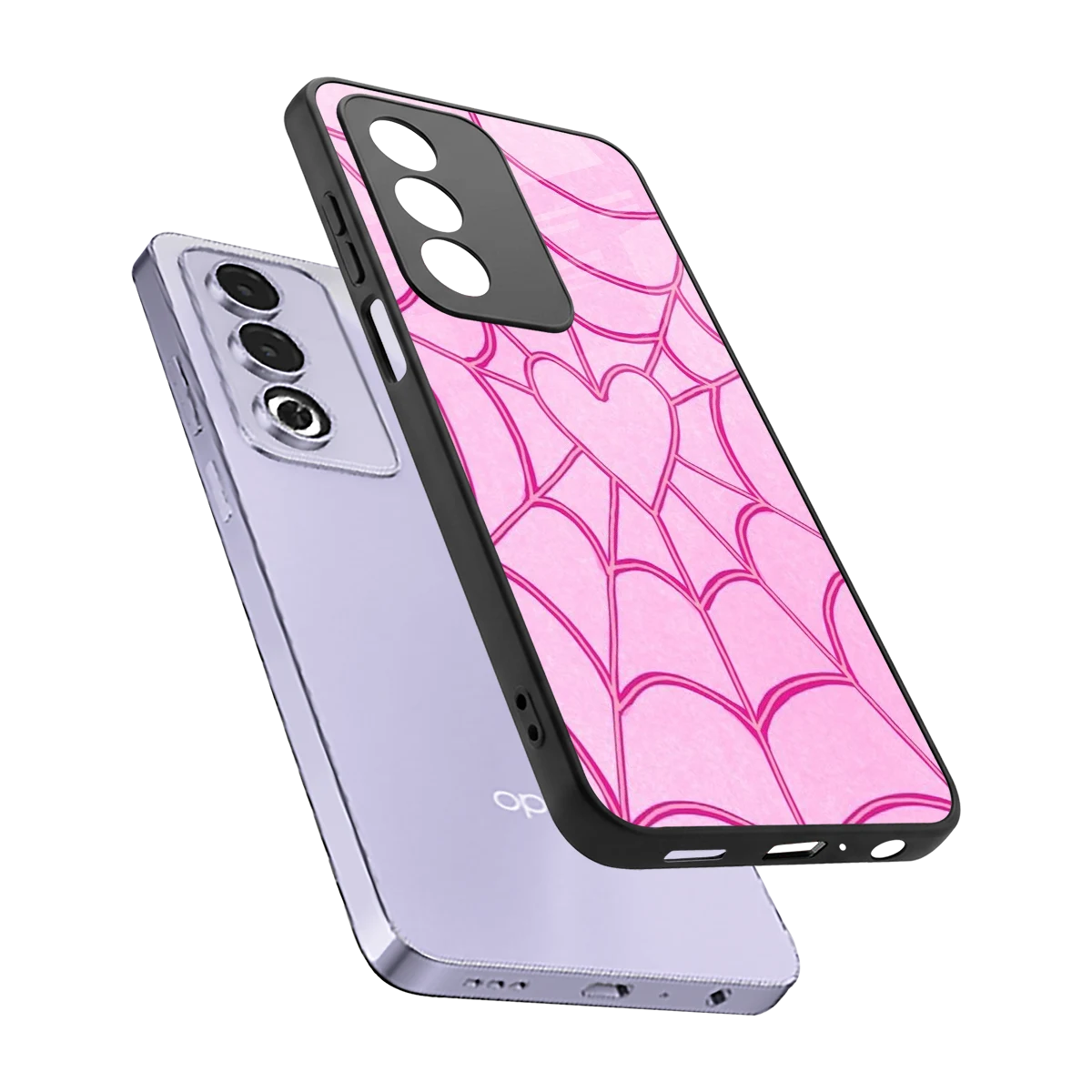 Jelly Bean sleek oppo a3 pro cover with tempered glass back and TPU edges