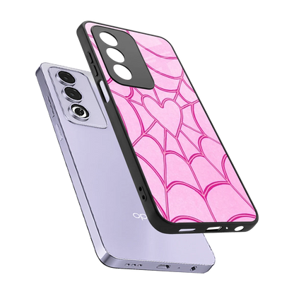 Jelly Bean sleek oppo a3 pro cover with tempered glass back and TPU edges