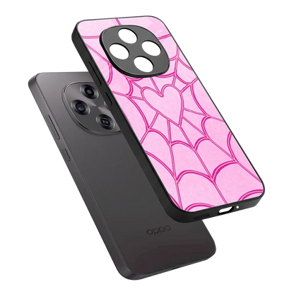 Jelly Bean sleek oppo f31 pro 5g cover with tempered glass back and TPU edges