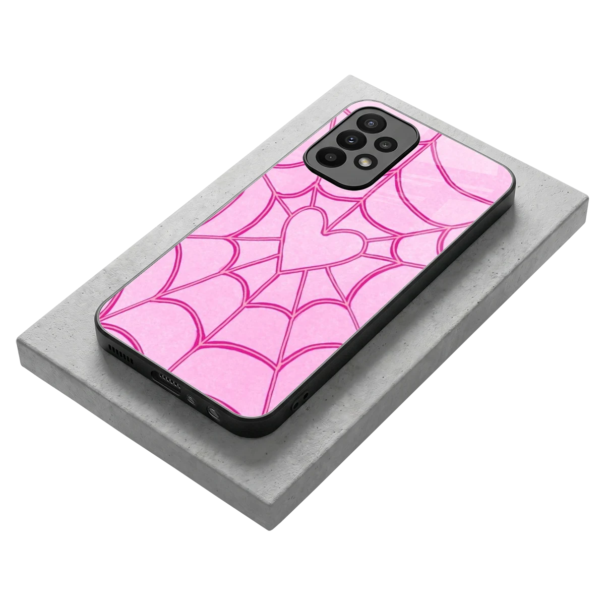 Jelly Bean stylish phone case for samsung galaxy a23 | glossy glass and slim fit