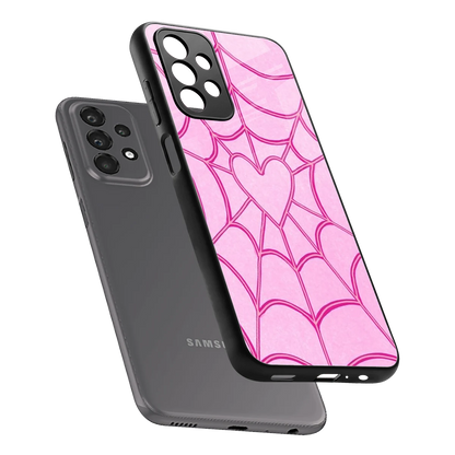 Jelly Bean sleek samsung galaxy a23 cover with tempered glass back and TPU edges