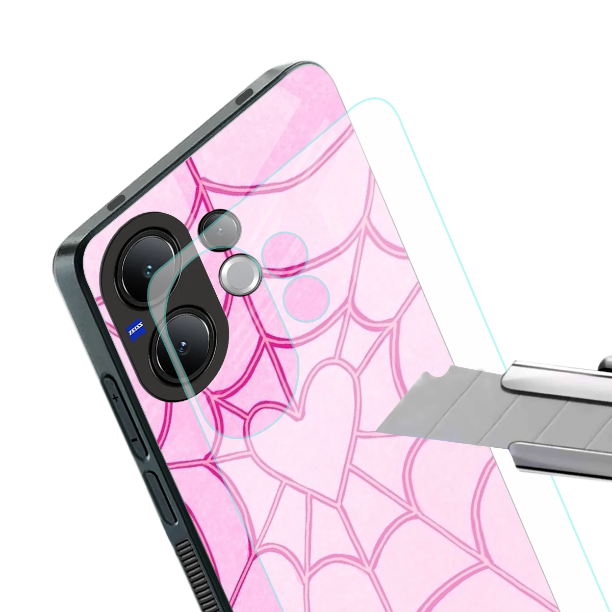 Jelly Bean stylish phone case for vivo v60 | glossy glass and slim fit
