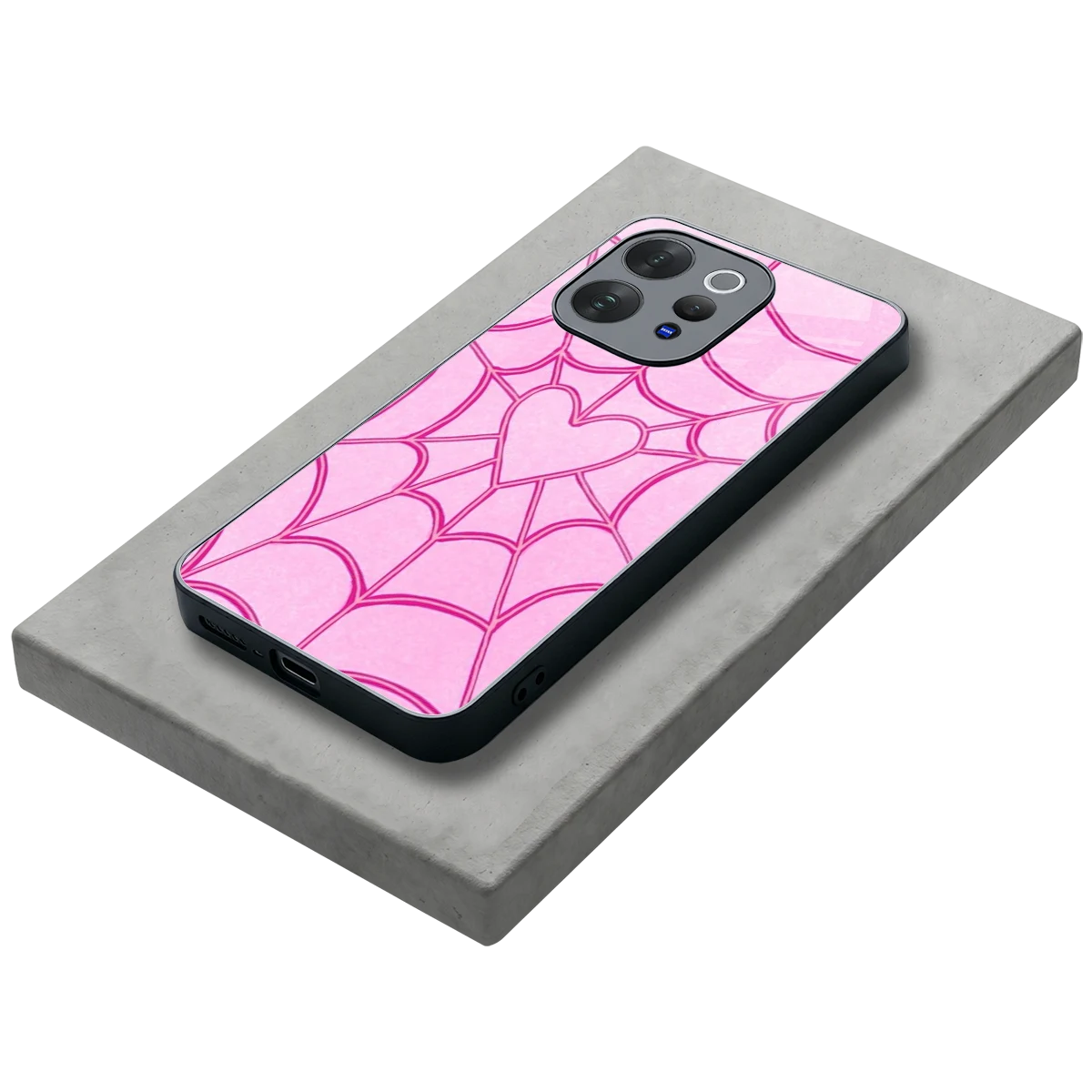 Jelly Bean stylish phone case for vivo v70 | glossy glass and slim fit