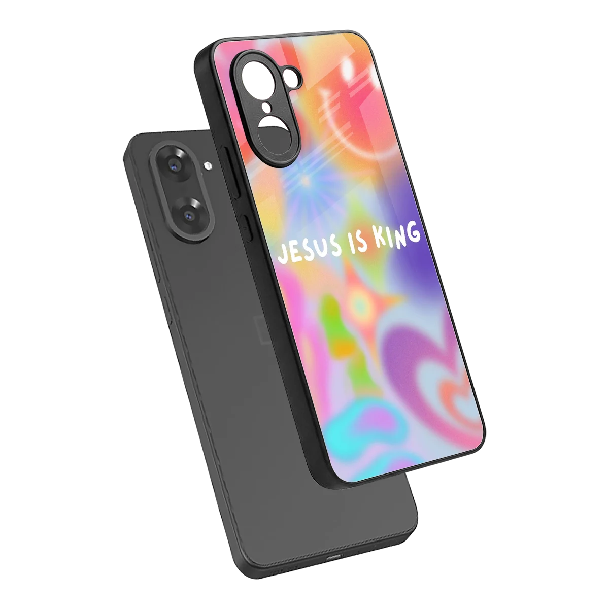 Jesus Is King sleek oneplus nord ce5 5g cover with tempered glass back and TPU edges