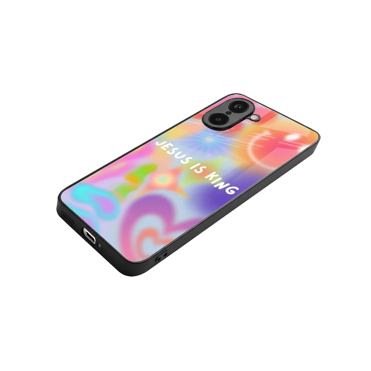 Jesus Is King stylish phone case for oneplus nord ce5 5g | glossy glass and slim fit