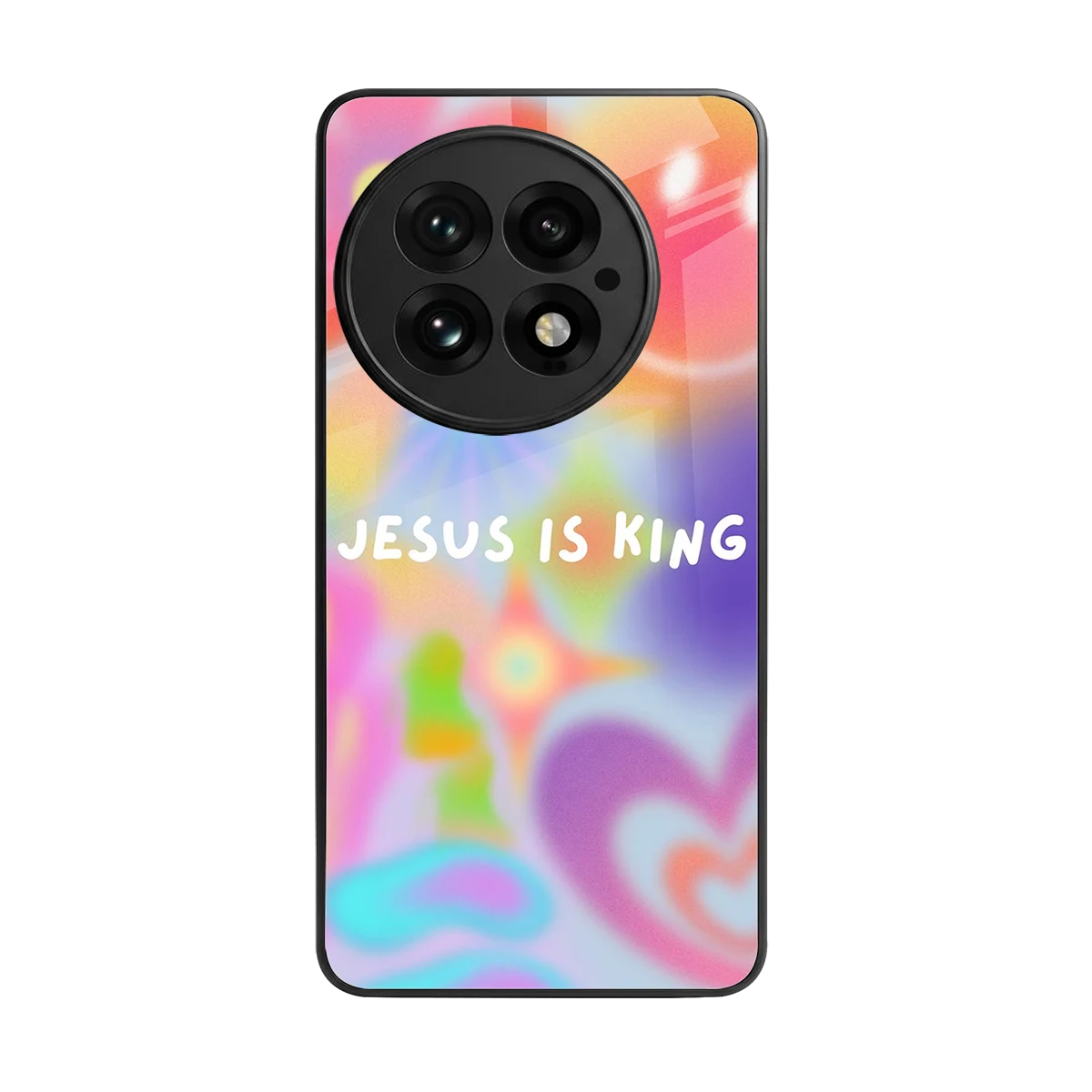 Jesus Is King back phone cover | glass case for oneplus 13