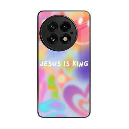 Jesus Is King back phone cover | glass case for oneplus 13