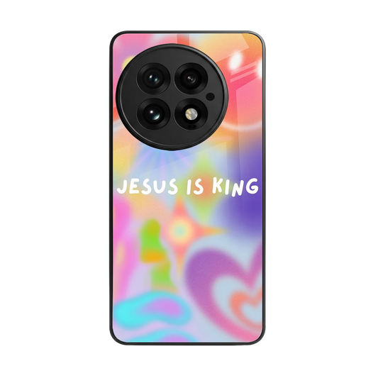 Jesus Is King back phone cover | glass case for oneplus 13