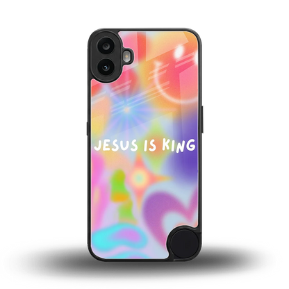 Jesus Is King back phone cover | glass case for cmf nothing phone 1