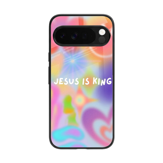 Jesus Is King back phone cover | glass case for google pixel 10 pro xl