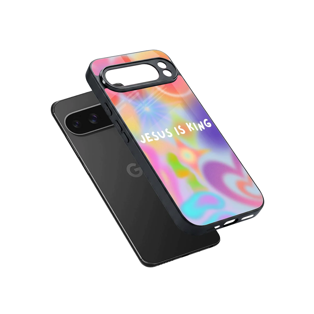 Jesus Is King sleek google pixel 10 pro xl cover with tempered glass back and TPU edges