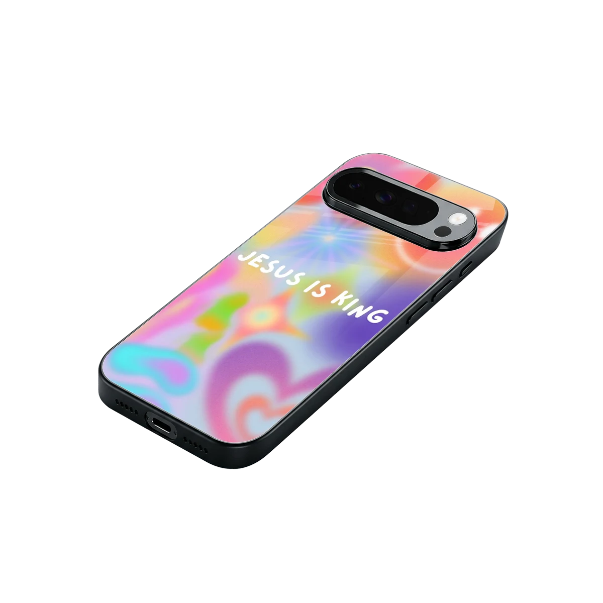 Jesus Is King stylish phone case for google pixel 10 pro xl | glossy glass and slim fit