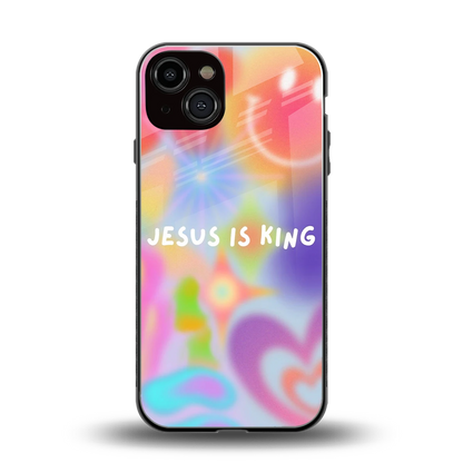 Jesus Is King back phone cover | glass case for iphone 14