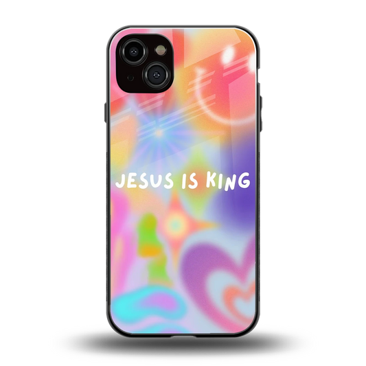 Jesus Is King back phone cover | glass case for iphone 14 plus