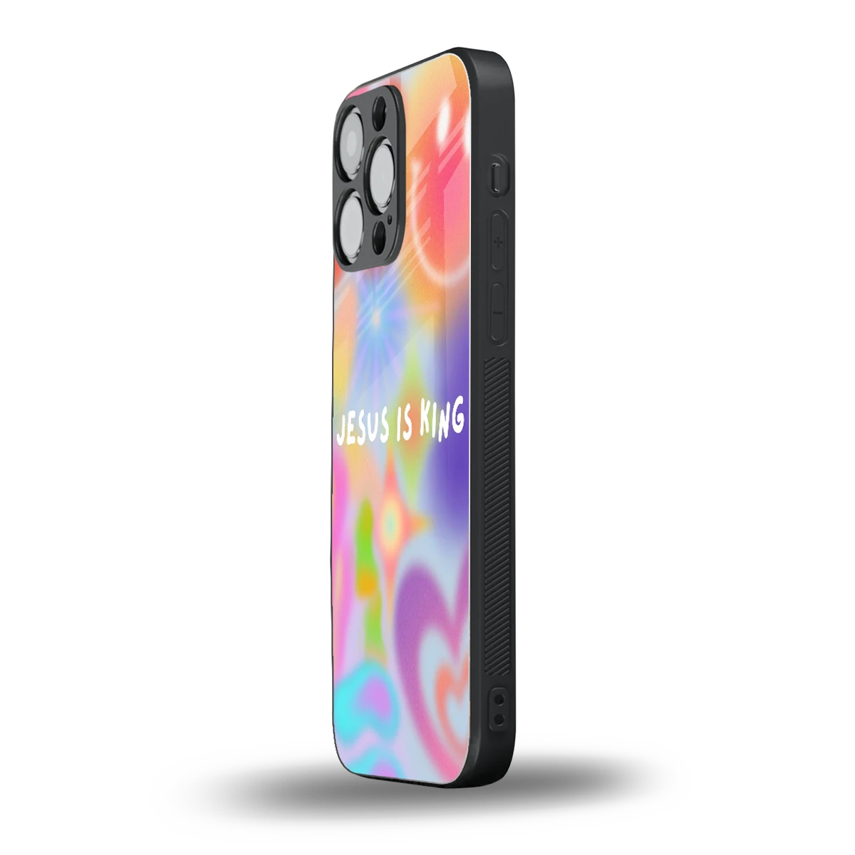 Jesus Is King iphone 15 pro max mobile cover | shockproof glass phone case
