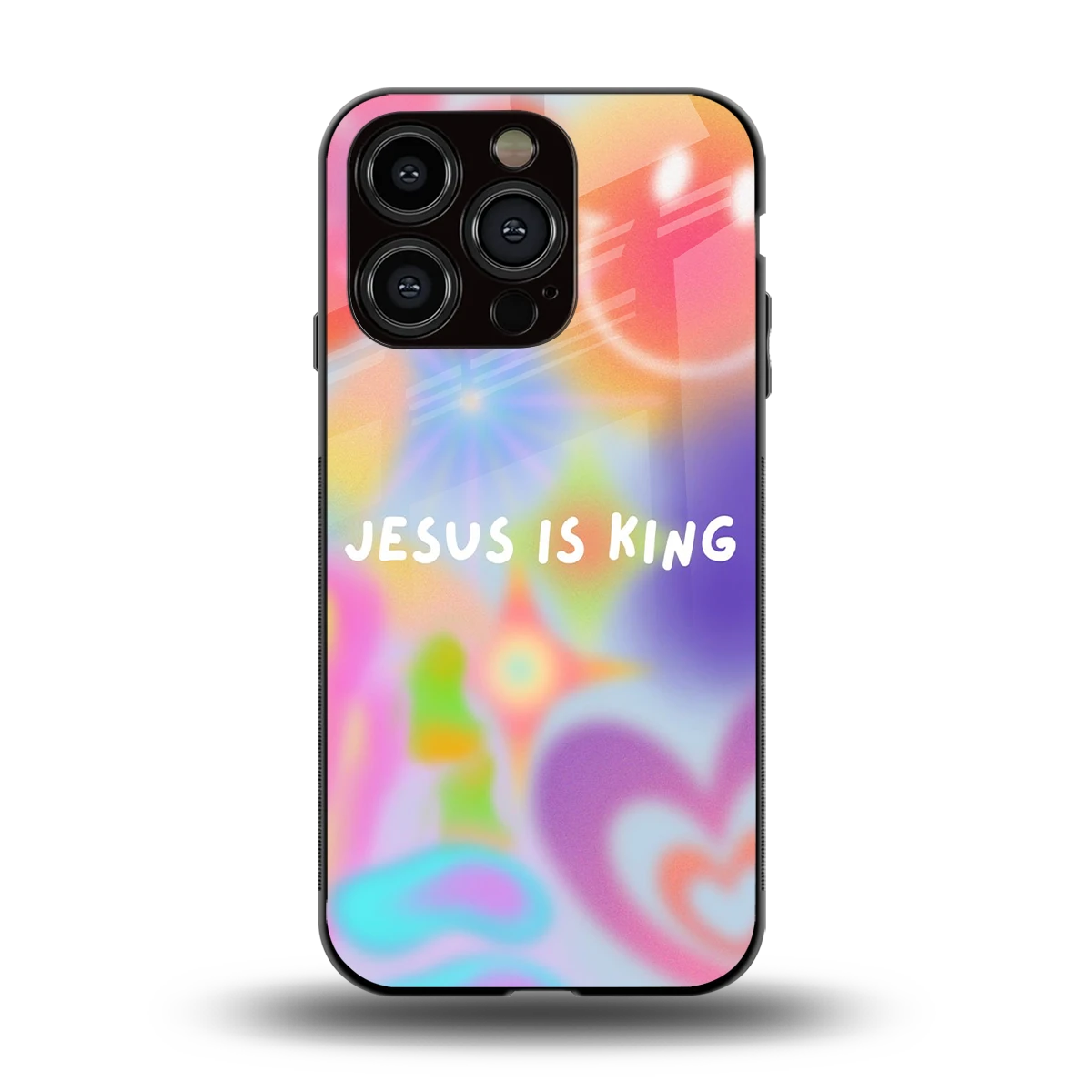 Jesus Is King back phone cover | glass case for iphone 15 pro