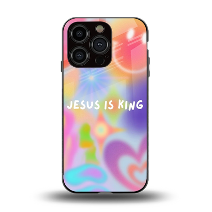 Jesus Is King back phone cover | glass case for iphone 15 pro