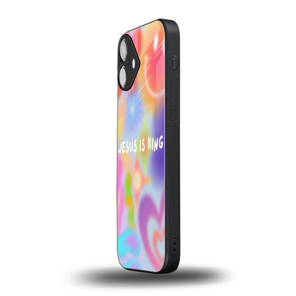 Jesus Is King iphone 16 plus mobile cover | shockproof glass phone case