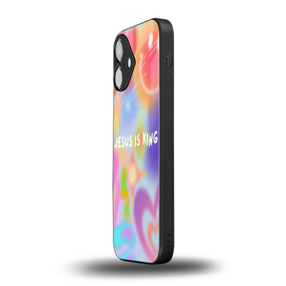 Jesus Is King iPhone 16 mobile cover | shockproof glass phone case