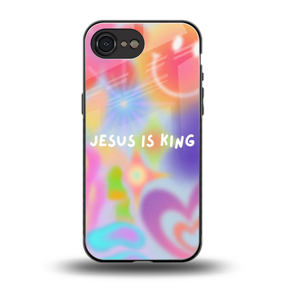 Jesus Is King back phone cover | glass case for iphone 16e