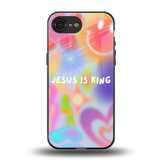 Jesus Is King back phone cover | glass case for iphone 16e