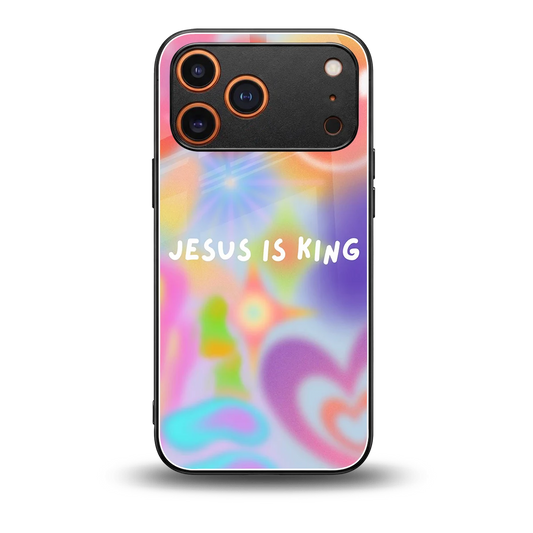 Jesus Is King back phone cover | glass case for iphone 17 pro max