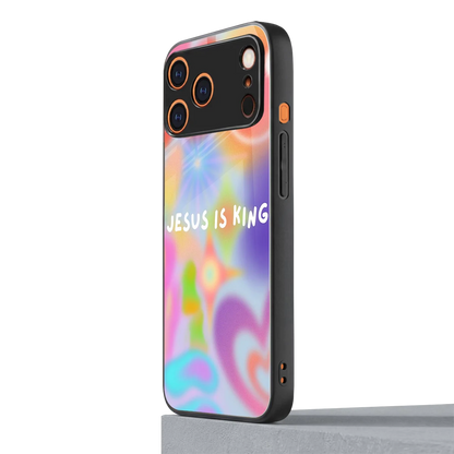 Jesus Is King iphone 17 pro mobile cover | shockproof glass phone case