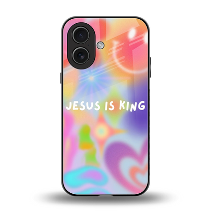Jesus Is King back phone cover | glass case for iphone 17