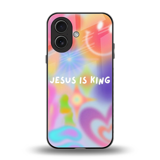 Jesus Is King back phone cover | glass case for iphone 17