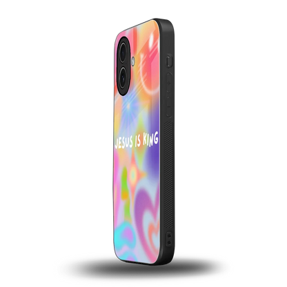 Jesus Is King iphone 17 mobile cover | shockproof glass phone case
