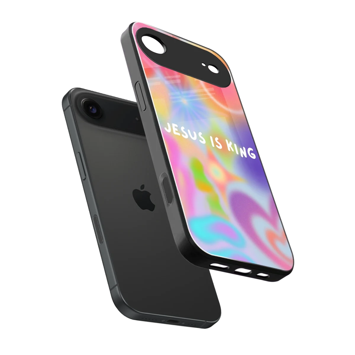Jesus Is King sleek iphone air cover with tempered glass back and TPU edges