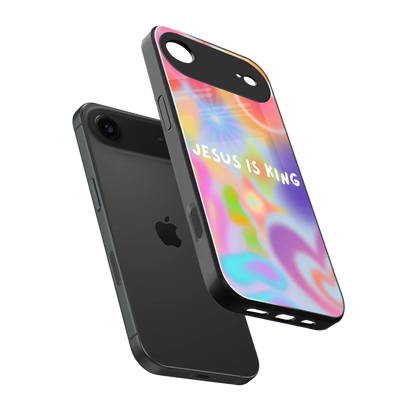 Jesus Is King sleek iphone air cover with tempered glass back and TPU edges